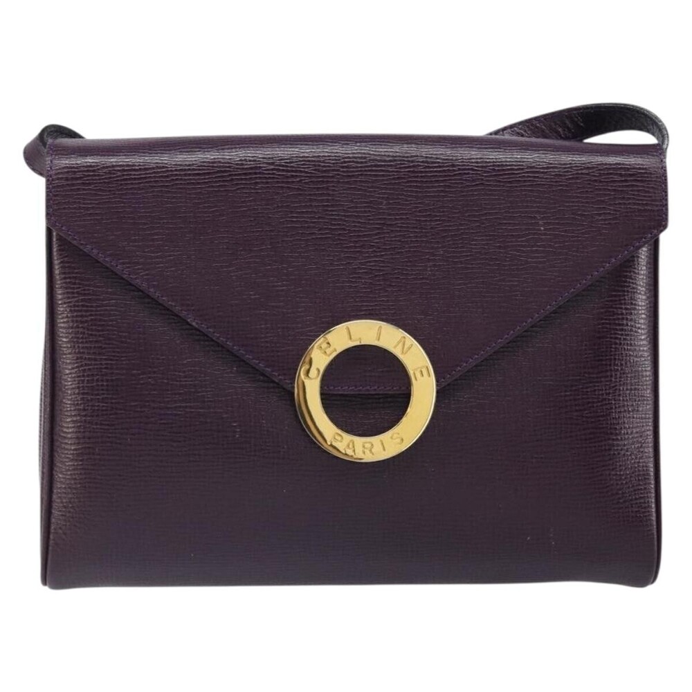 Celine Circle Logo Leather